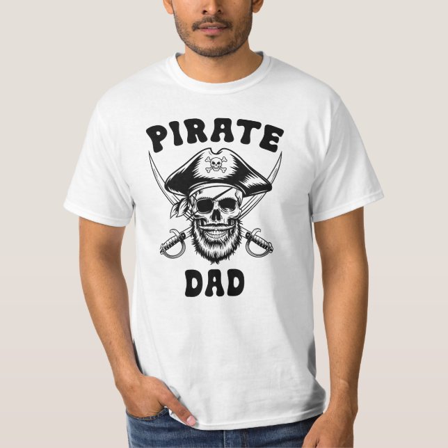Camiseta Pirate Dad Skull (Anverso)
