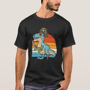 Camiseta Pirate Dinosaur T Rex Funny Tyrannosaurus Hallowee