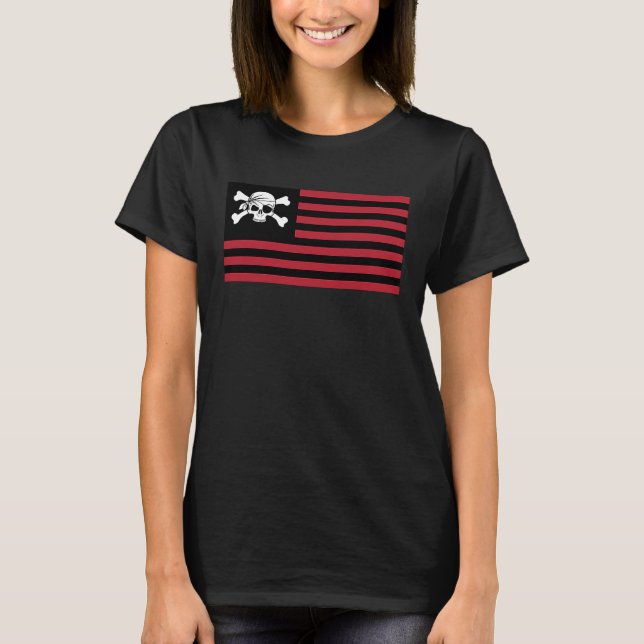Camiseta Pirate Flag Theme For Talk Like A Pirate Day (Anverso)