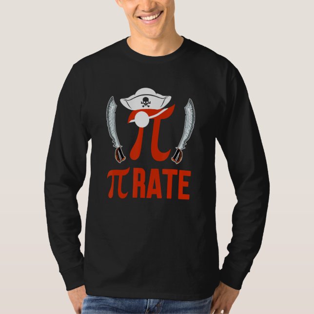 Camiseta Pirate Funny Pi Symbol Math Lover Matching Teacher (Anverso)
