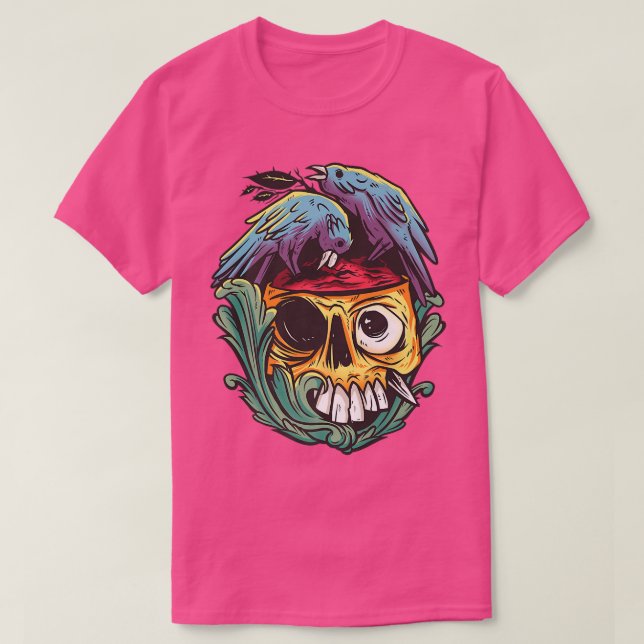 Camiseta Pirate Funny Skeleton  (Diseño del anverso)