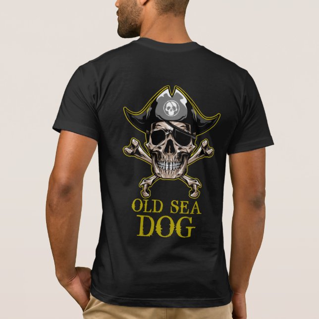 Camiseta Pirate GOLD OLD SEA DOG (Reverso)