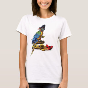 Camiseta Pirate Parrot Maccaw Halloween Carribean Coloroso