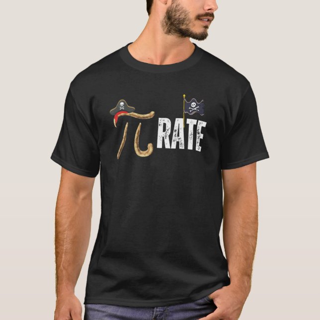 Camiseta Pirate Pi  Math Pie Halloween Costume Teacher Men  (Anverso)
