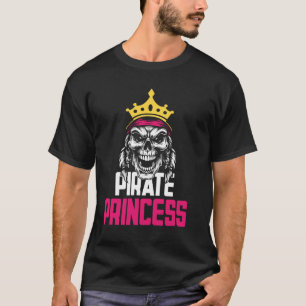 Camiseta Pirate Princess Pirate Skull Costume Crossbone