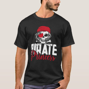 Camiseta Pirate Princess Pirate Skull Costume Crossbone