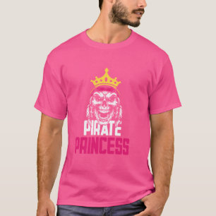 Camiseta Pirate Princess Pirate Skull Costume Crossbone