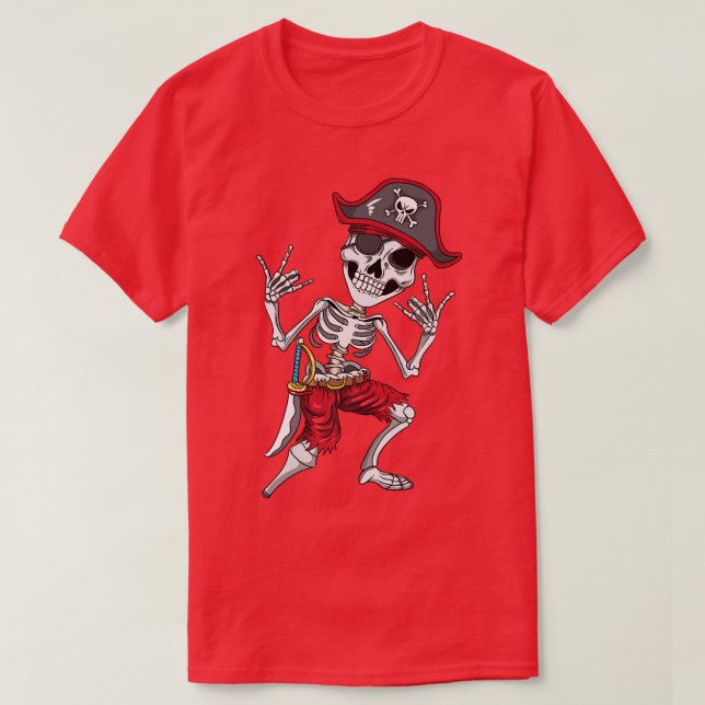 Camiseta Pirate Ship Sea Rock Rocker Heavy Metalizado Skele (Diseño del anverso)