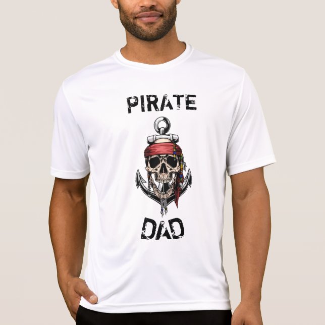 Camiseta PIRATE SKULL HALLOWEEN GHOST SHIP DAD T-Shirt (Anverso)