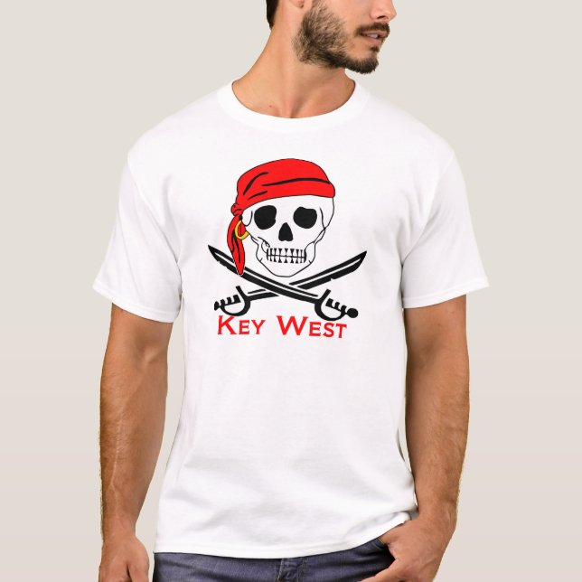 Camiseta Pirate Skull Key West (Anverso)