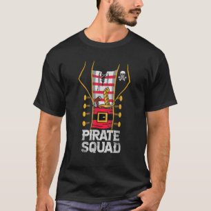 Camiseta Pirate Squad Funny Tema Pirata Partido Cumpleaños