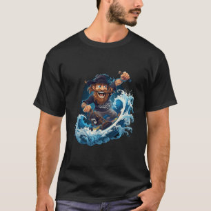 Camiseta Pirate Surfer Funny Surf Surfboa