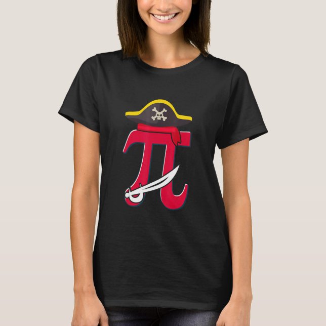 Camiseta Pirate Tee Pi Day Funny Math Geek Math Teacher Mat (Anverso)