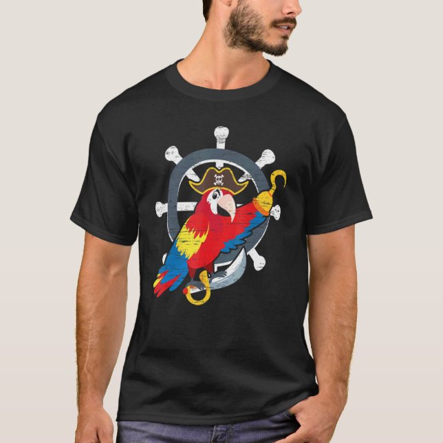 Camiseta Pirate Whisperer Oye Parche Navegar Océano Pirata  (Anverso)