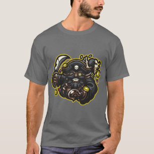 Camiseta Pirate with your sword and a parrot on your back