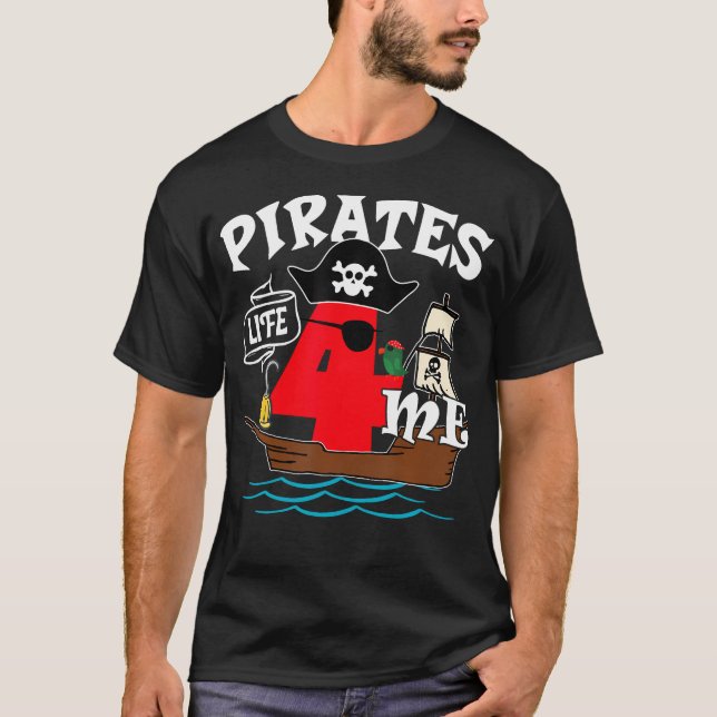 Camiseta Pirates Life Me Birthday Boy Años Cumpleaños (Anverso)