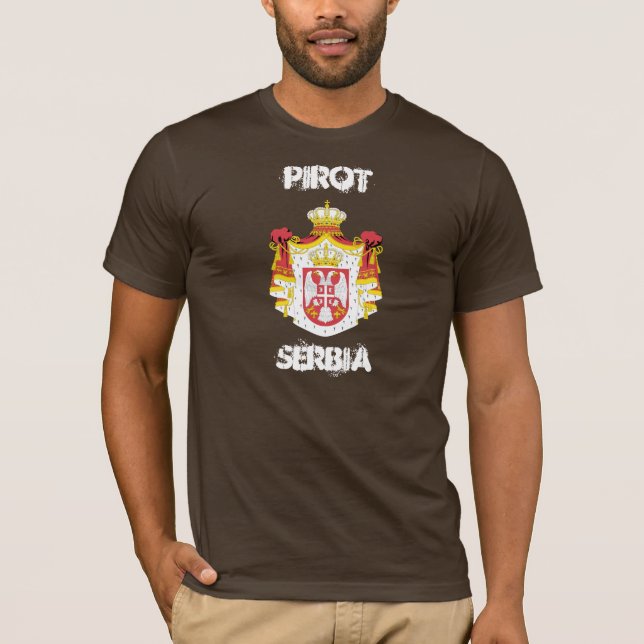 Camiseta Pirot, Serbia - Sureste de la ciudad serbia (Anverso)