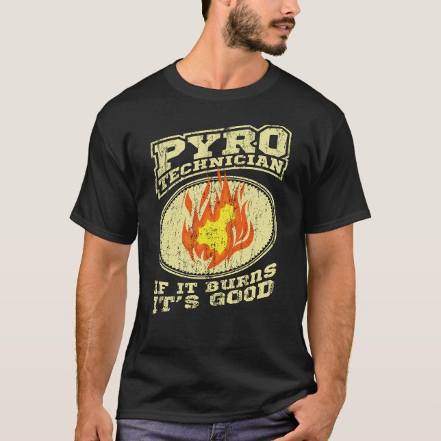 Camiseta Pirotécnico Crew Pyrotechnics Fireworks Pyro (Anverso)