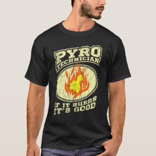 Camiseta Pirotécnico Crew Pyrotechnics Fireworks Pyro Sh