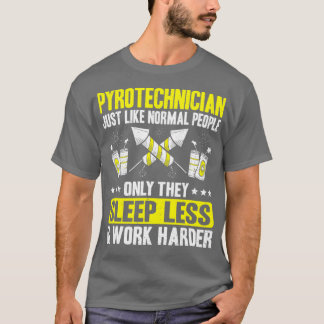Camiseta Pirotécnico de pirotécnicos de mayor trabajo