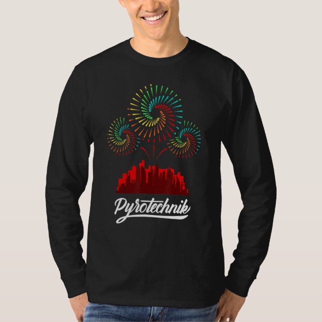 Camiseta Pirotécnico Equipo de Pyrotécnico Pirro Show Firew (Anverso)