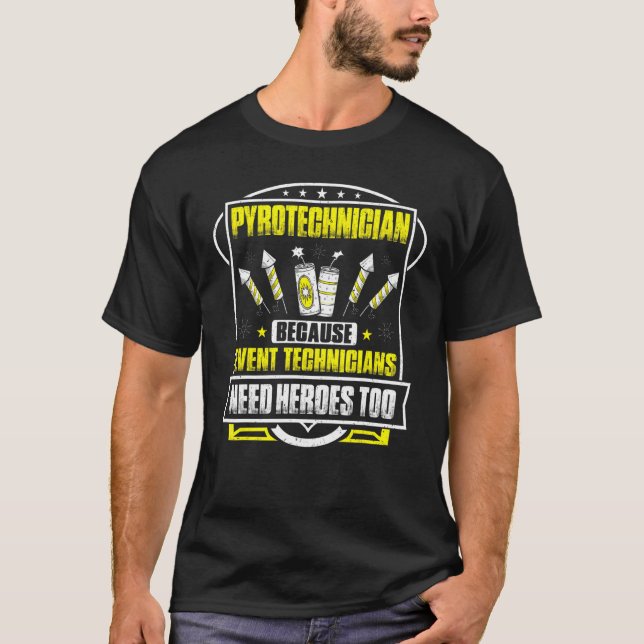 Camiseta Pirrotécnicos héroes de fuegos artificiales (Anverso)