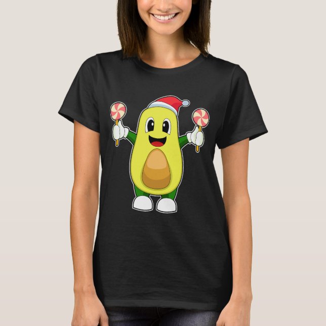 Camiseta Piruleta de aguacate de Navidad (Anverso)