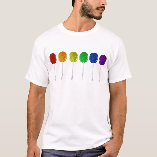 Camiseta Pirulíes Arcoíris (Anverso)