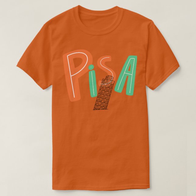 CAMISETA PISA (Diseño del anverso)