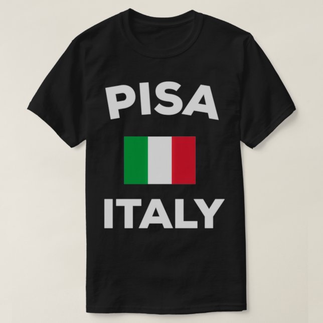 Camiseta Pisa Italy Italian Flag City  (Diseño del anverso)