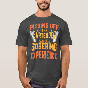 Camiseta Pisar El Bartender Es Una Experiencia Sobria