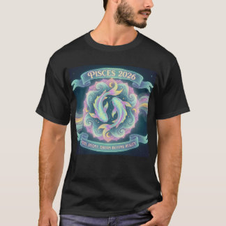 Camiseta Pisces 2026 Zodiac Mandala | Water Sign Astrology 