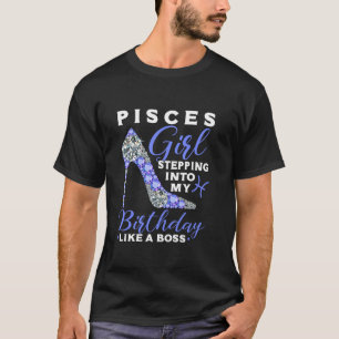 Camiseta Pisces Chica Cumpleaños Horoscopio Astrología Zodi