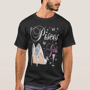 Camiseta Pisces Chica Febrero Marzo Partido de Cumpleaños Z