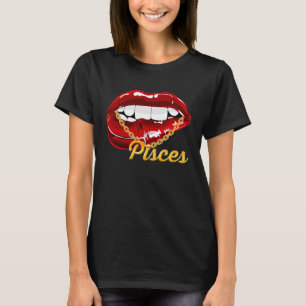 Camiseta Pisces Chica Juicy Lips Astrología de la Cadena de
