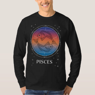 Camiseta Pisces Dreams Colorful Celestial Pisces Zodiac