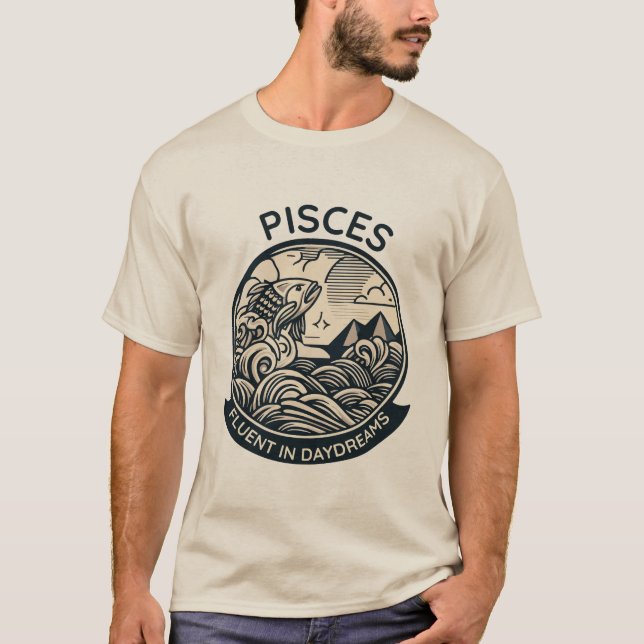 Camiseta Pisces Dreamweaver Tee: Fluent in Daydream (Anverso)