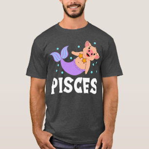 Camiseta Pisces Funny Cute Sirmaid Pie Diseño Pescado