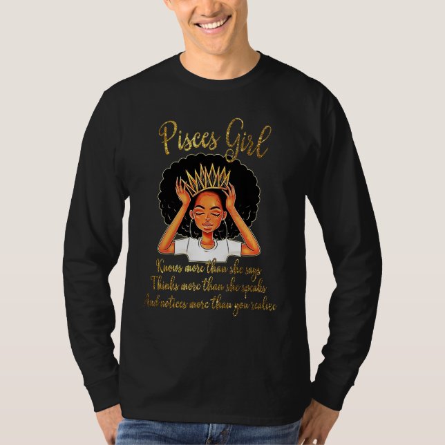 Camiseta Pisces Girls Are Born in February 19  March 20 (Anverso)