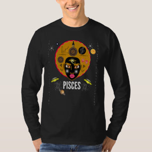 Camiseta Pisces - Mujeres afroamericanas Rótulos de Zodiac