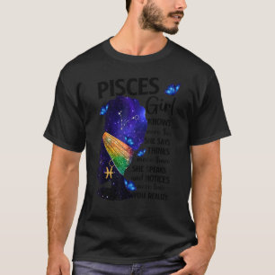 Camiseta Pisces Queen Afro Melanin Chica Cumpleaños Para Lo