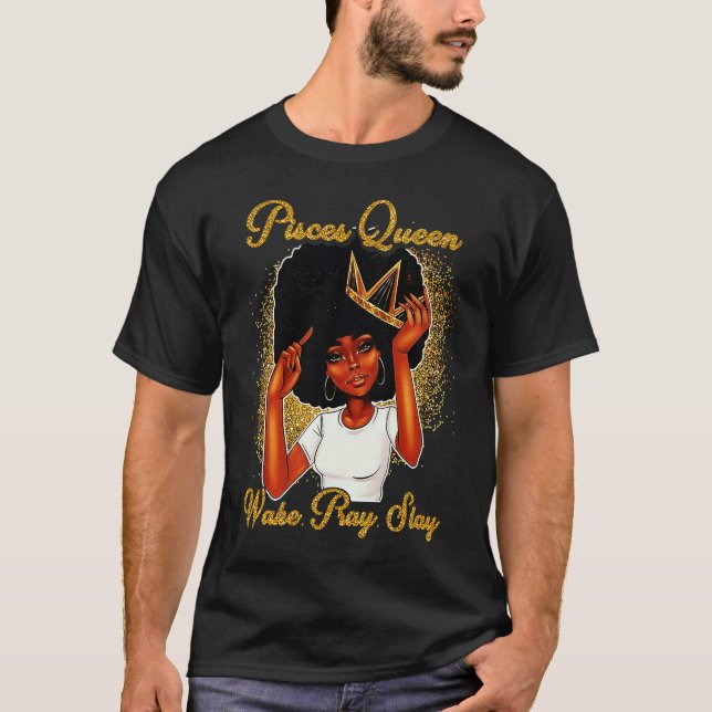 Camiseta Pisces Queens Are Born in February 19 March 20 T (Anverso)