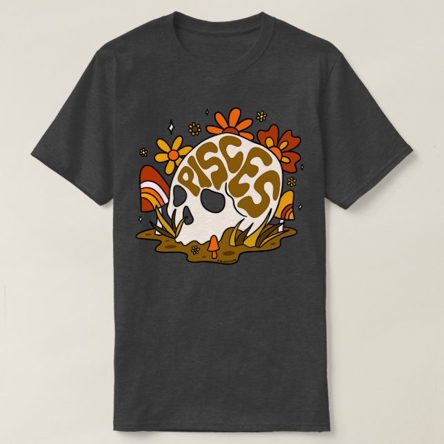 Camiseta Pisces Skull (Diseño del anverso)