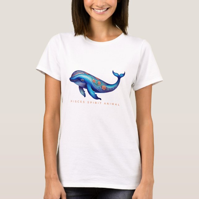 Camiseta Pisces Spirit Animal Whale Alebrije Female (Anverso)