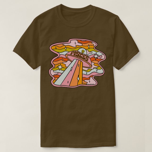 Camiseta Pisces UFO (Diseño del anverso)