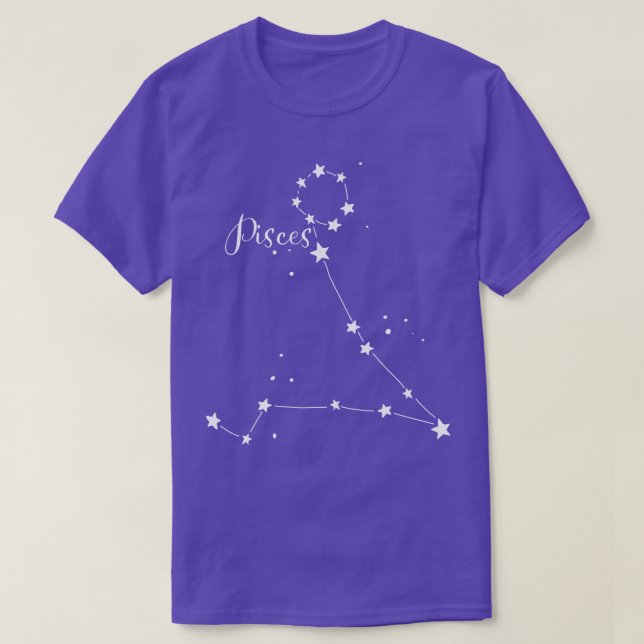 Camiseta Pisces Zodiac Constellation T shirt (Diseño del anverso)