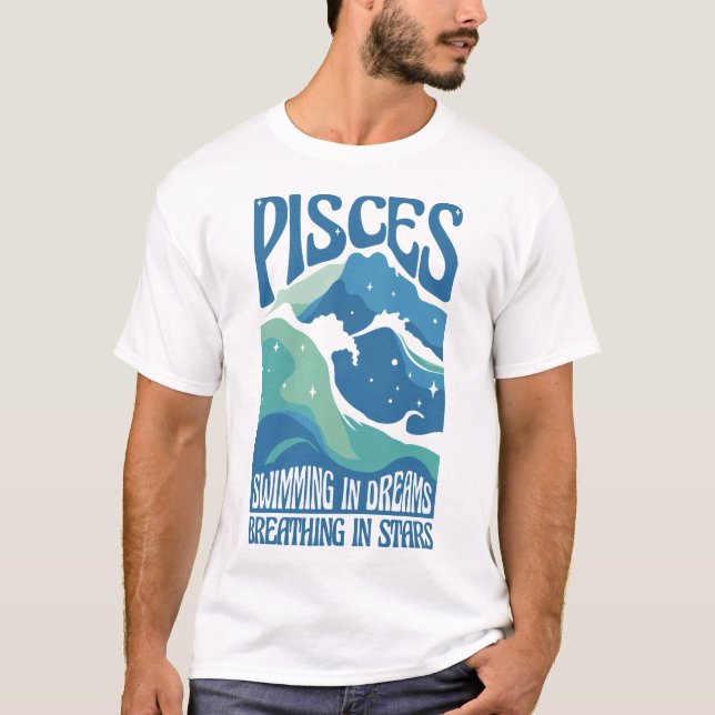 Camiseta Pisces Zodiac Dream Ocean Tee (Anverso)