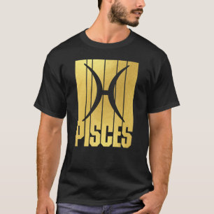 Camiseta Pisces Zodiac Rótulo_4