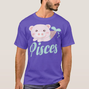 Camiseta Pisces Zodiac Sign Facts Funny Fish Pig Horoscope 