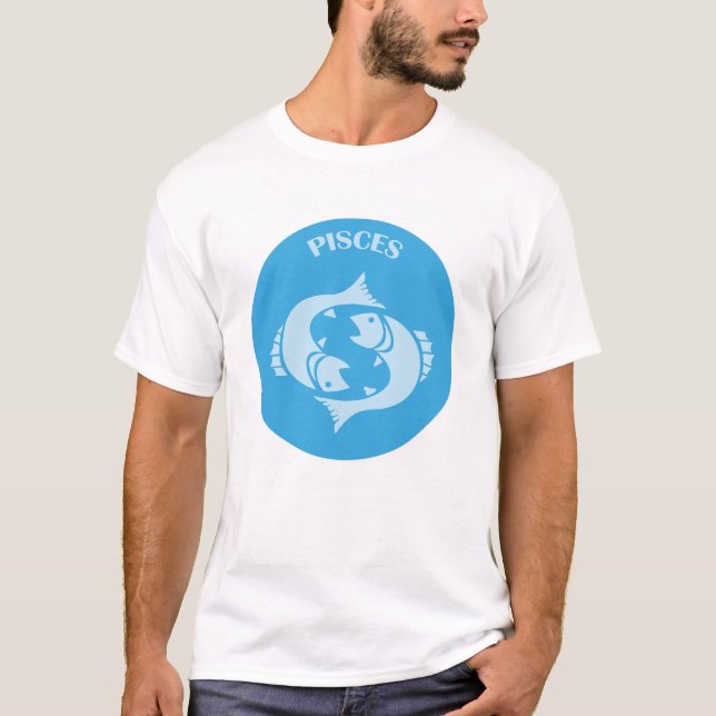 Camiseta Pisces, Zodiac Sign, Horoscope, Astrology (Anverso)